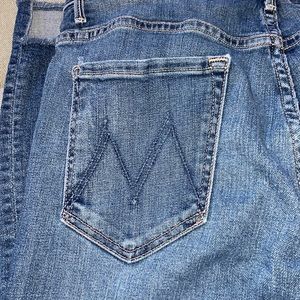 Mother Denim The Insider Crop Step Fray